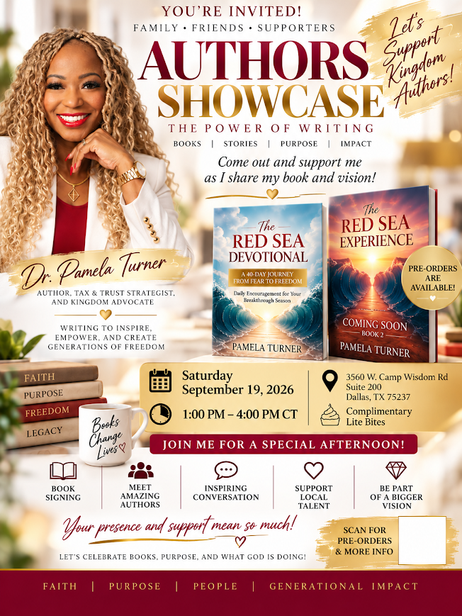 Authors Showcase event flyer